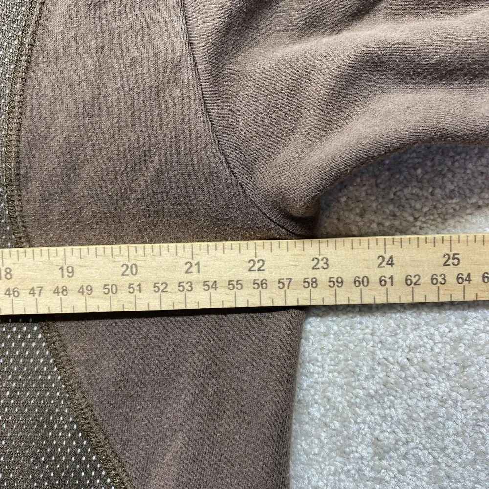 North Face Jacket Mens Large Brown Full Zip Fleece‎ Dot Mesh Outdoor Athletic